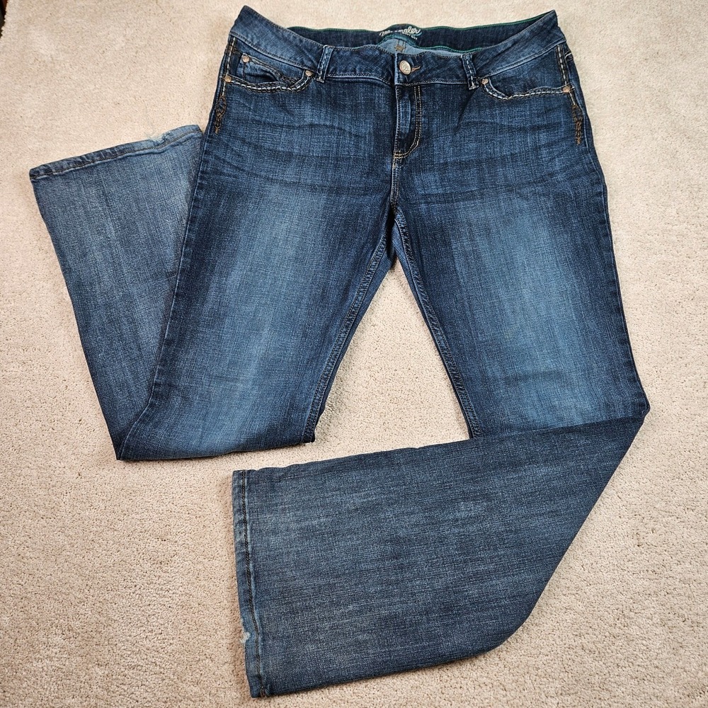 Wrangler Women's 17/34 Long Bootcut Jeans Rodeo Denim Western Cowgirl Y2K